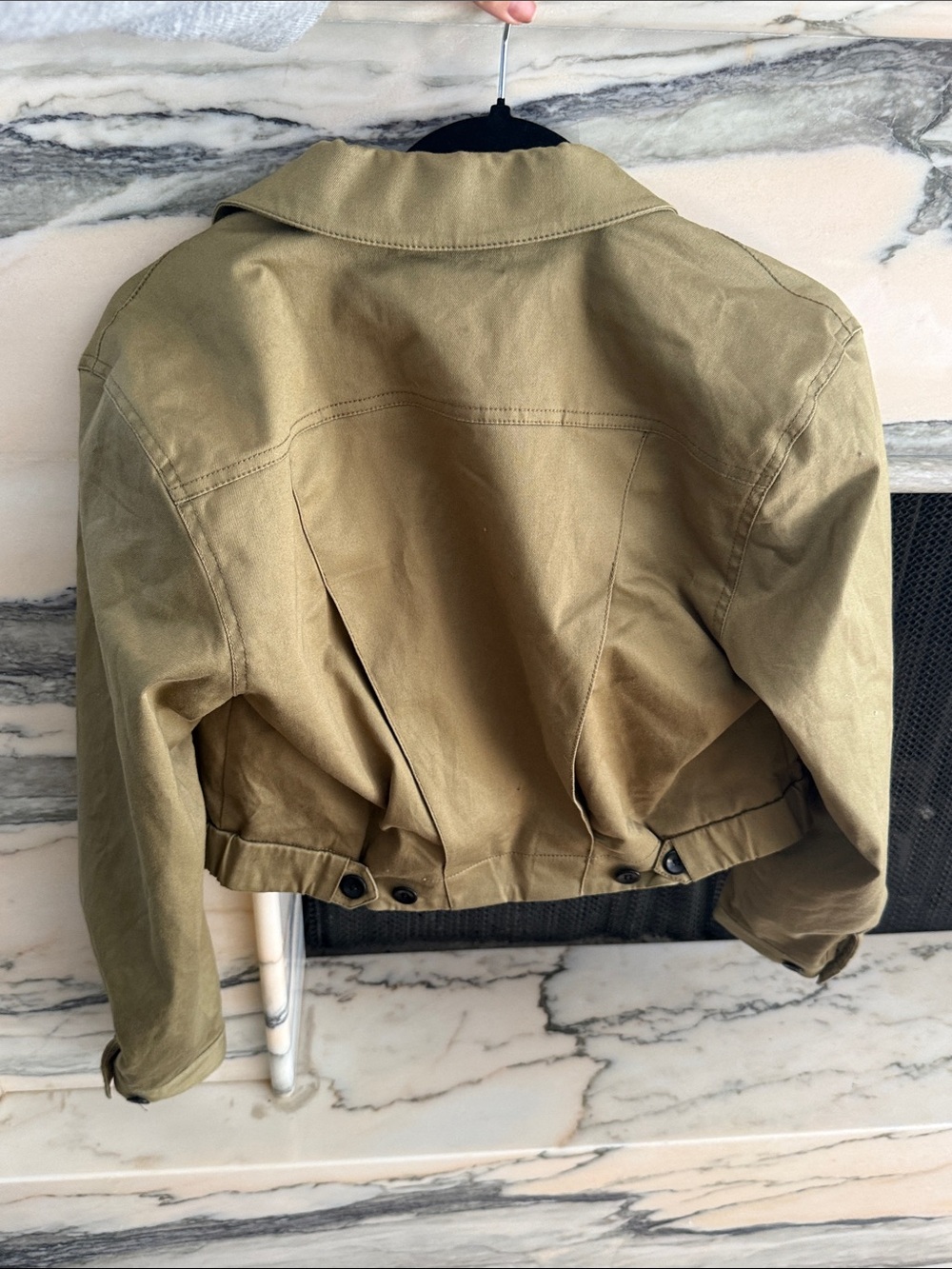 Proenza Schouler Khaki Cropped Utility Jacket - Picture 3 of 4